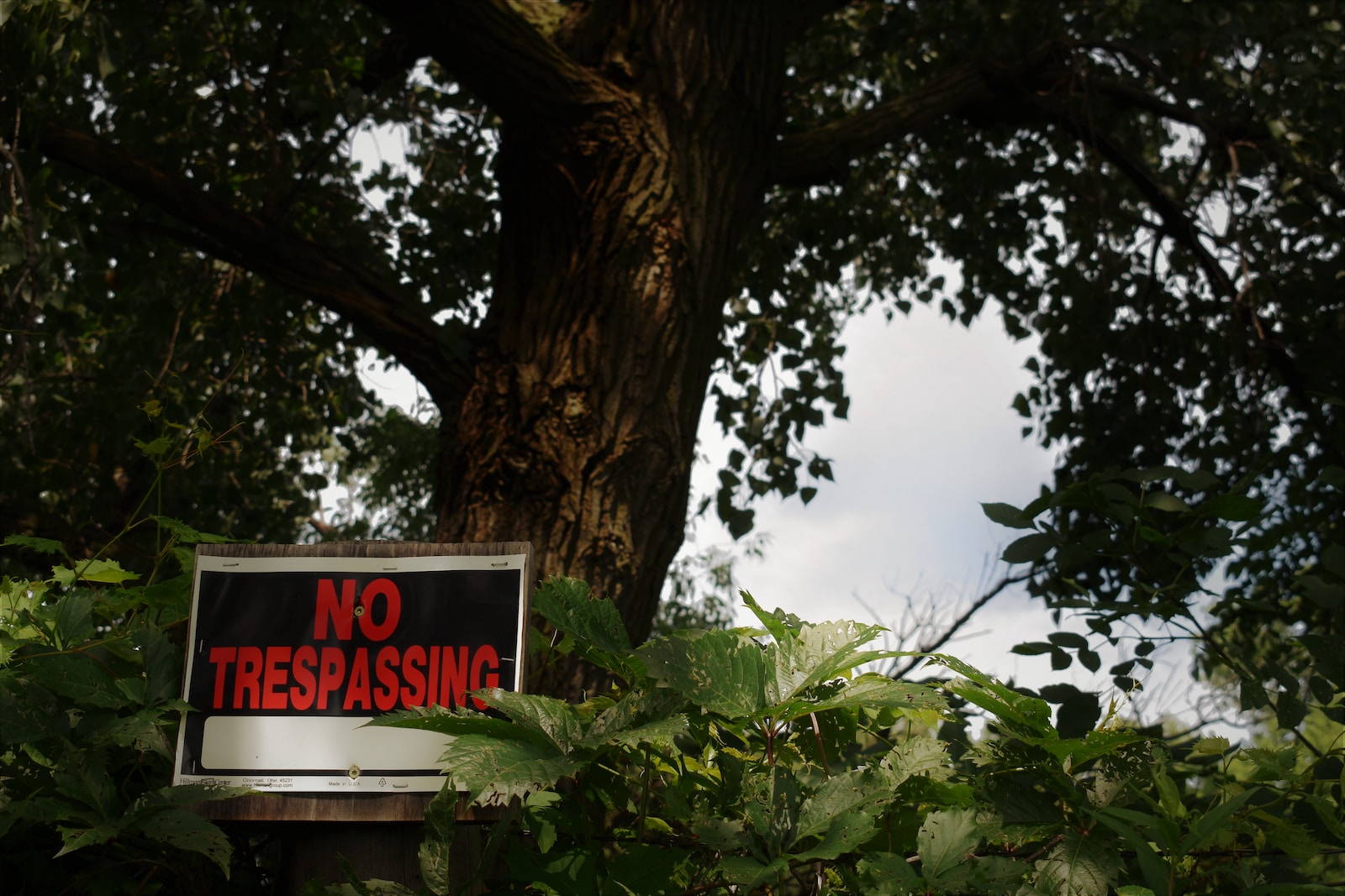 No Trespass Sign