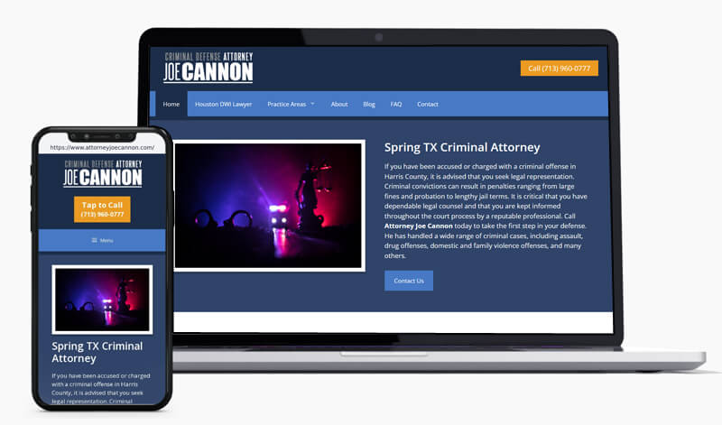 criminal attorney web design